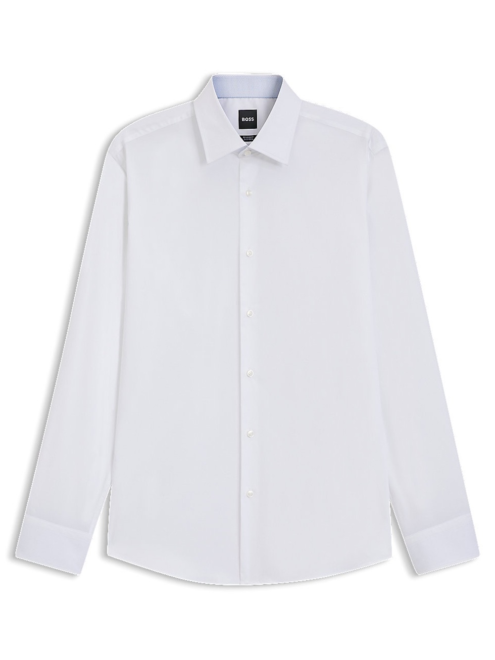 BOSS Men's White Long-Sleeve Dress Shirt